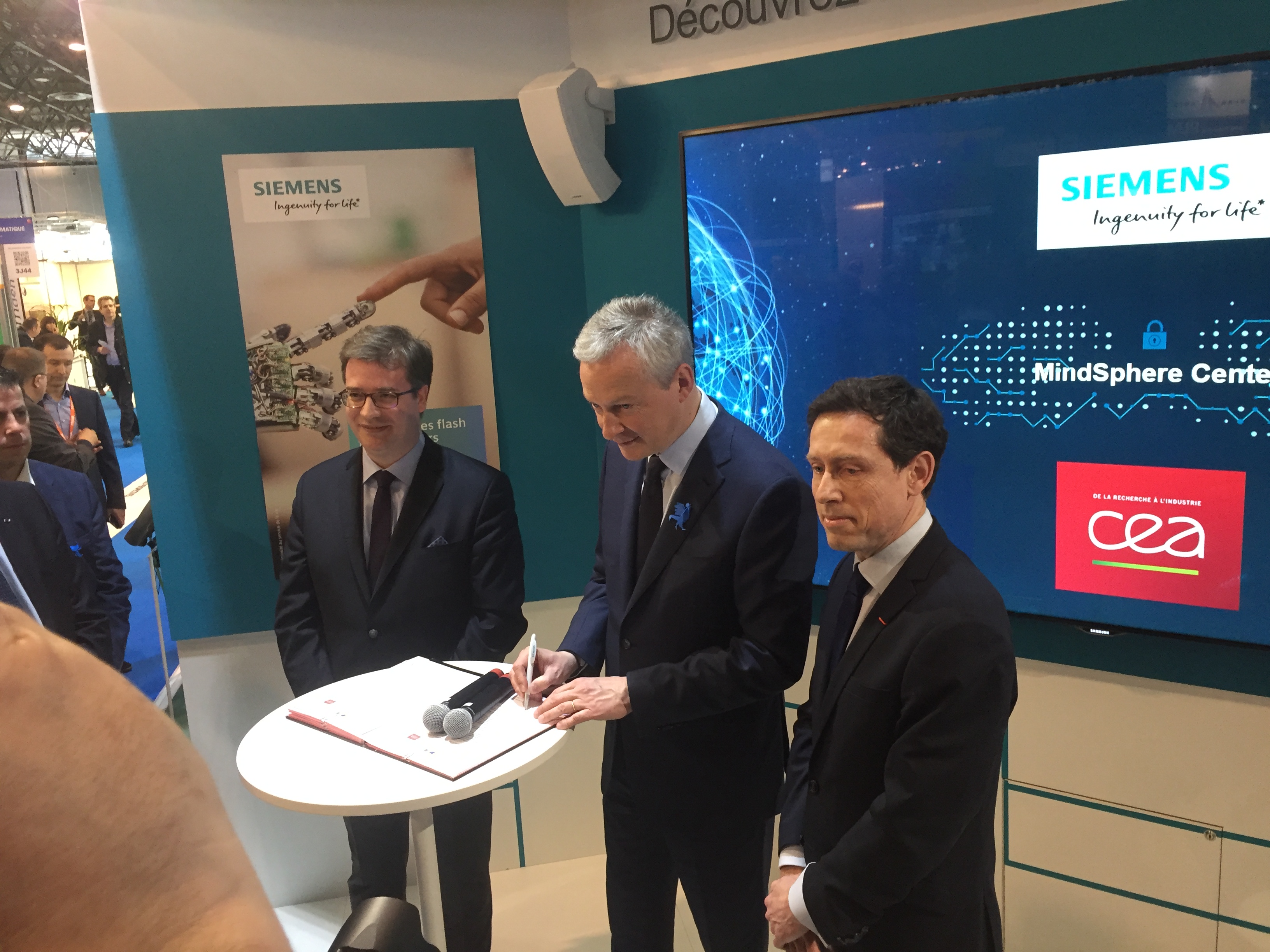 Siemens et le CEA annoncent la création du MindSphere Center