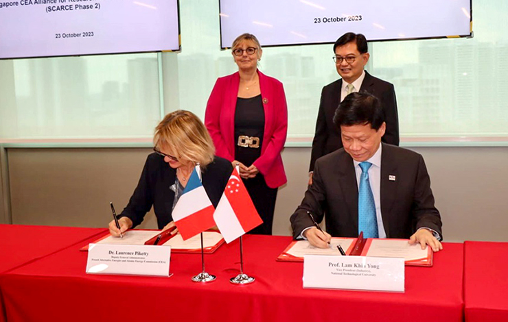Le CEA et la NTU Singapore renforcent leurs partenariats