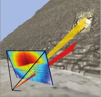 ScanPyramids collaboration: discovery of an internal structure within the Pyramid of Cheops