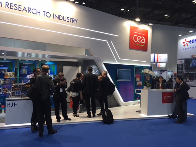Le CEA au salon Nuclear Industry China (NIC) à Pékin en 2018. © CEA Le CEA au salon NIC à Pékin en 2018