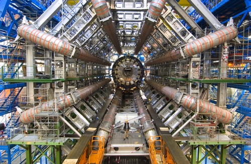 Vue centrale du détecteur Atlas du LHC © Cern