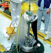 Prélèvement de sodium par le dispositif TASTENA sur le réacteur PHÉNIX