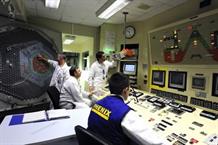 La salle de commande de la manutention sur le réacteur PHÉNIX
