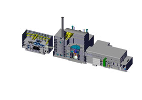 Schéma du démonstrateur technologique de réacteur de 4e génération Astrid