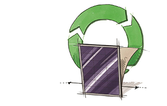 Better recycling of spent solar panels