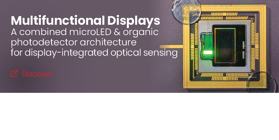 MicroLED and Organic Photodetector Architecture
