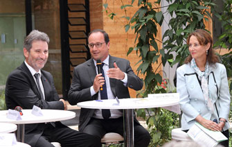 François Hollande en visite officielle (CEA INES)