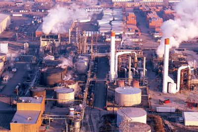 Une part de la production mondiale de dihydrogène est utilisée pour le raffinage du pétrole