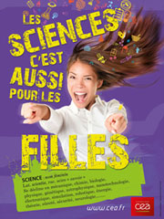 Télécharger l'affiche : Les sciences c'est aussi pour les filles