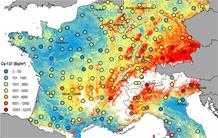 New reference map of radionuclide concentrations in soils of Western Europe