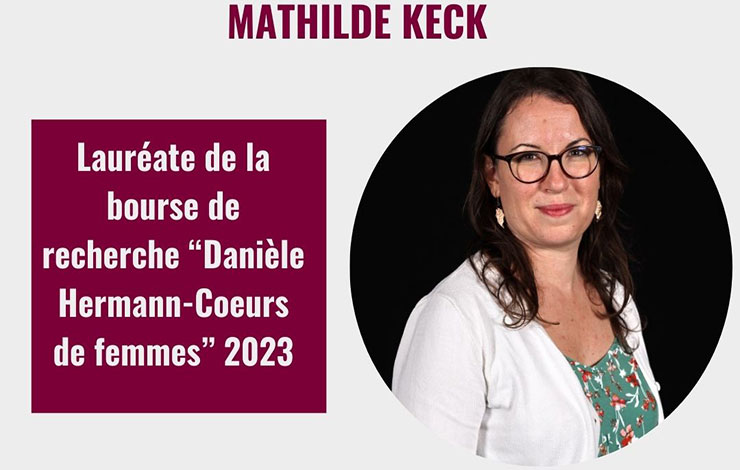 La fondation Recherche Cardiovasculaire – Institut de France soutient Mathilde Keck