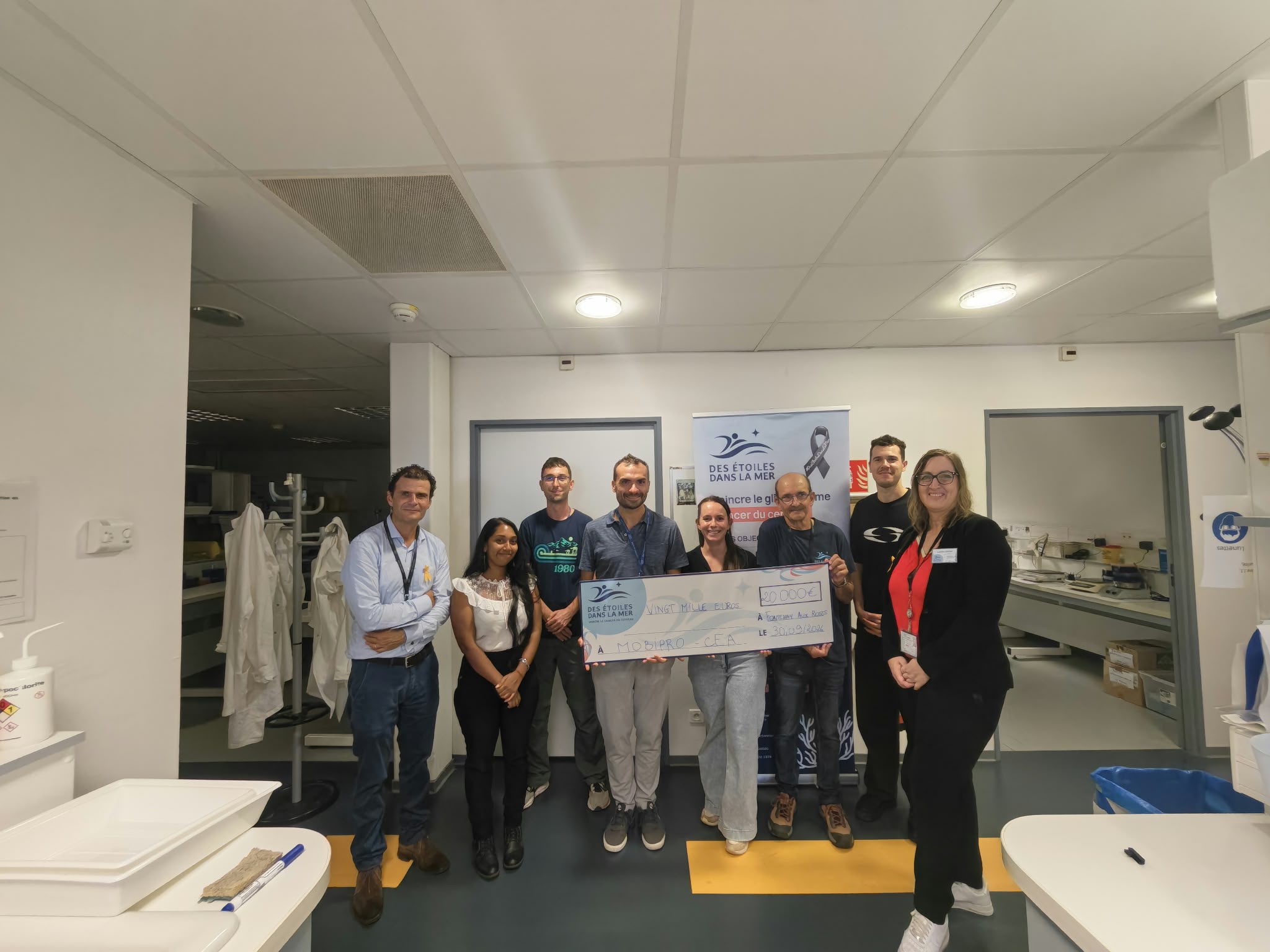 L’ association « Des étoiles dans la mer » soutient la recherche sur les glioblastomes à l’Institut Jacob