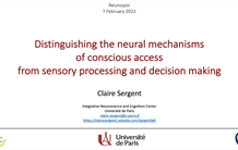 Distinguishing the neural mechanisms of conscious access from sensory processing and decision making