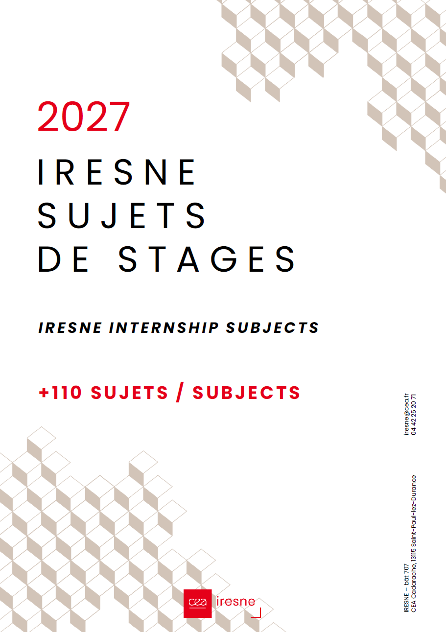 ​Page de couverture du livret de stages IRESNE 2026 © IRESNE / CEA