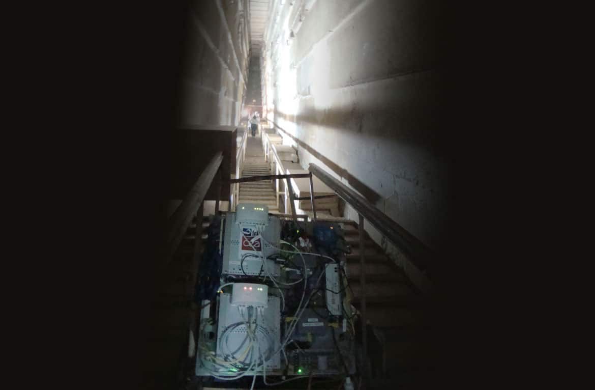 Telescope installed inside (2018) the Great Pyramid of Giza