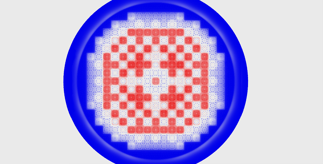 Core simulation for the Flamanville EPR, providing precise neutronics parameters of interest. 