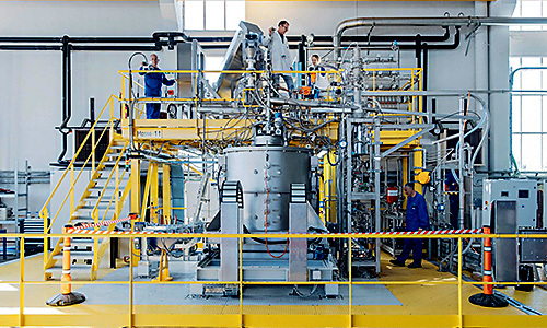 Premiers essais de vitrification avec la plateforme DEM&MELT