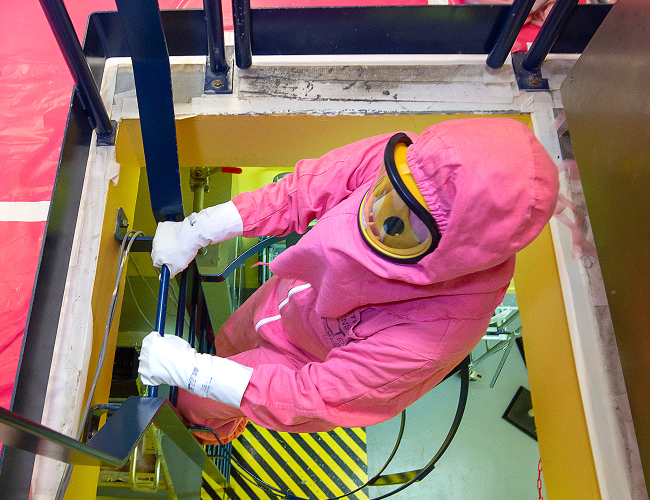 Formation d’intervention en zone contrôlée jaune, au chantier-école de l’INSTN Cherbourg
