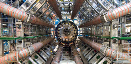 Vue centrale du détecteur Atlas du LHC