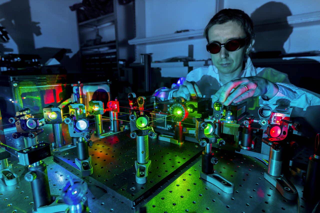 Microscopie à fluorescence super résolution