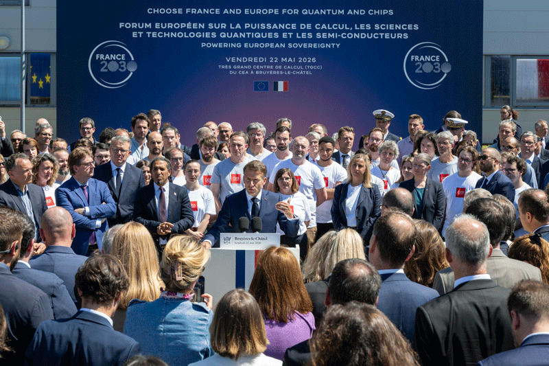 Le Président de la République a pris la parole pour réaffirmer le caractère stratégique des technologies quantiques et des semi-