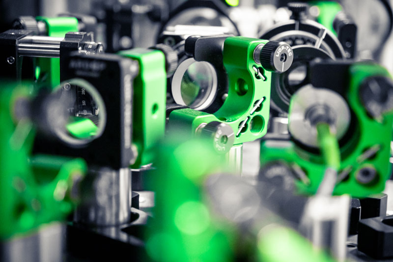 Un des principaux composants de la table optique