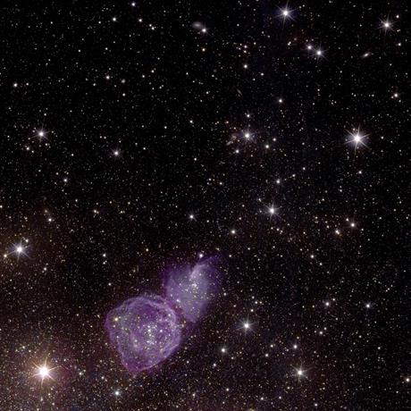 Image « ERO » d'Euclid d’une galaxie naine irrégulière.