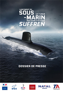Lancement du sous-marin nucléaire d'attaque Suffren