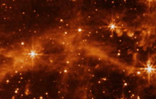 Première image de l’instrument Miri à bord du télescope James Webb