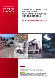 Le démantèlement des installations nucléaires du centre CEA de Grenoble