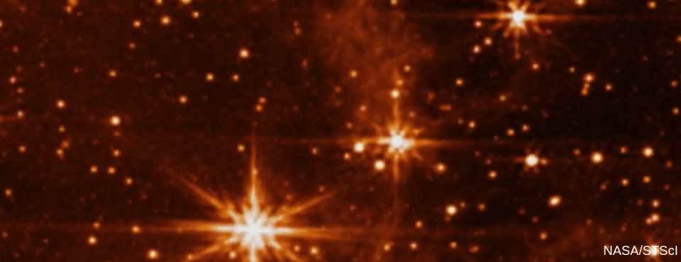 Première image de l’instrument Miri à bord du télescope James Webb